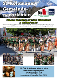 ÖVP-Gemeindezeitung Dezember 2022